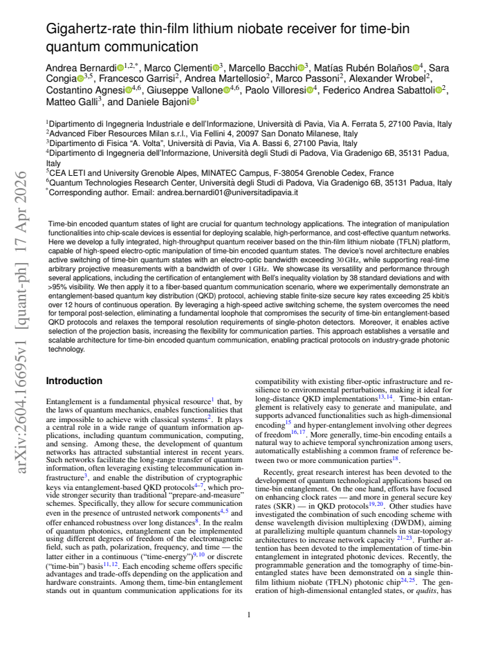 First page