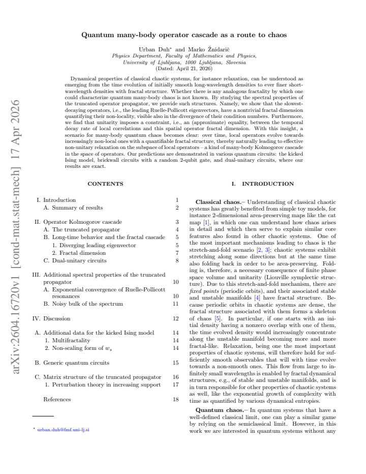 First page