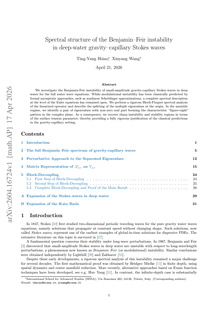 First page