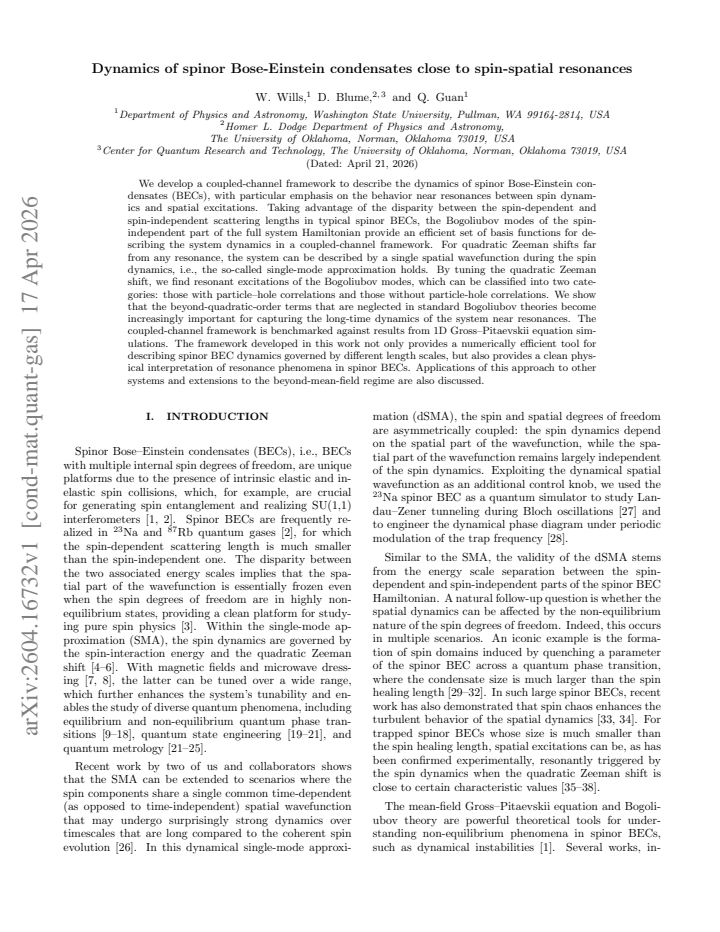 First page