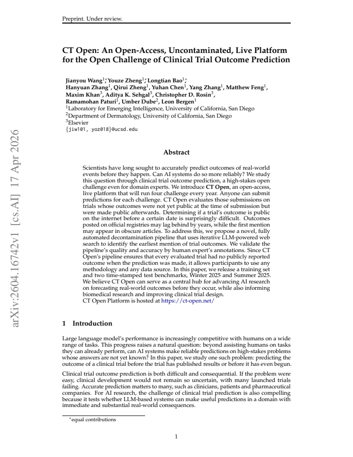 First page