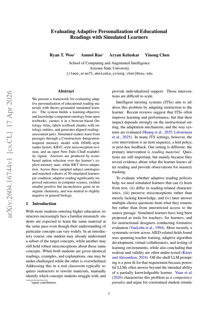 First page