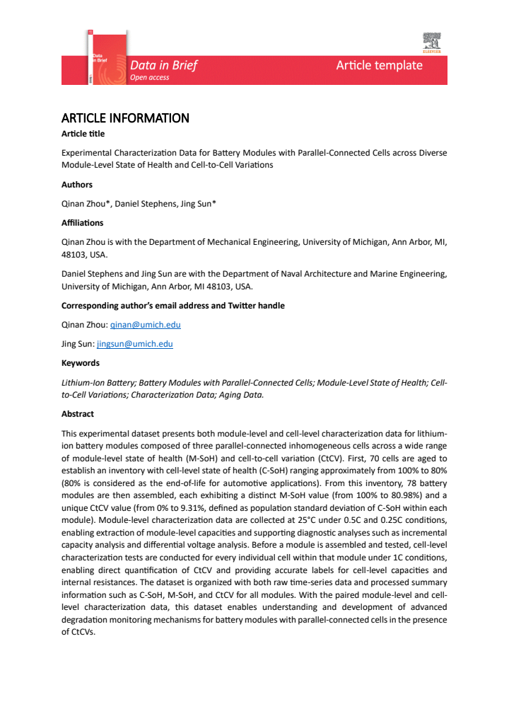 First page
