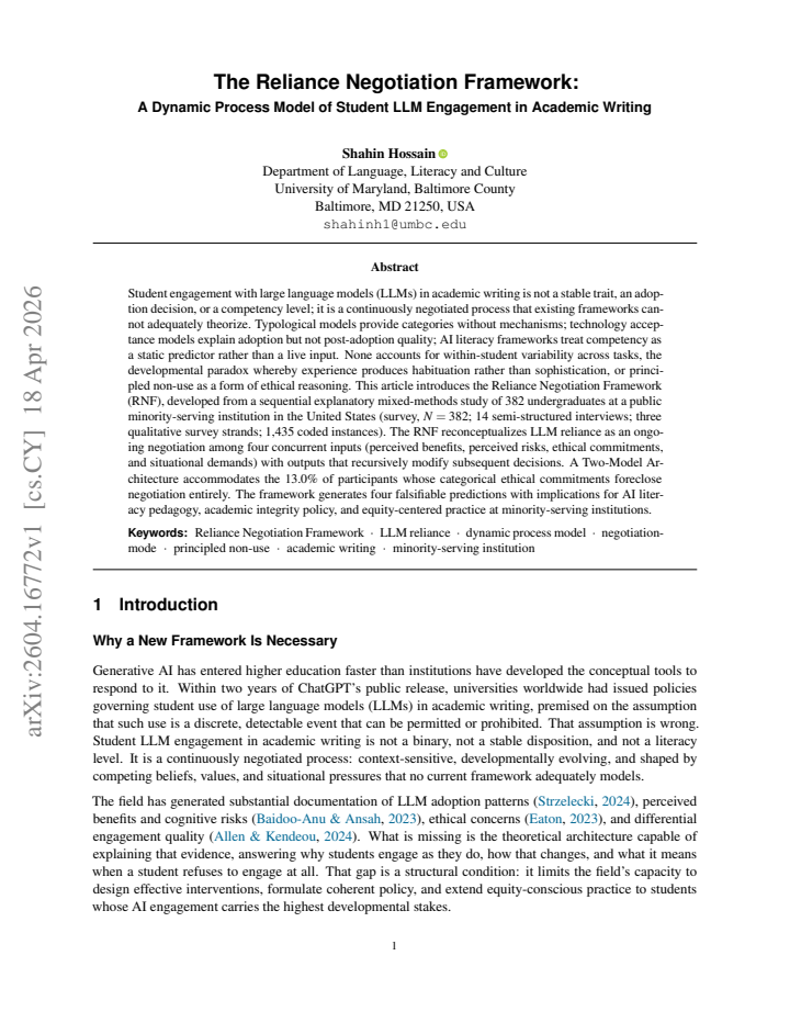 First page