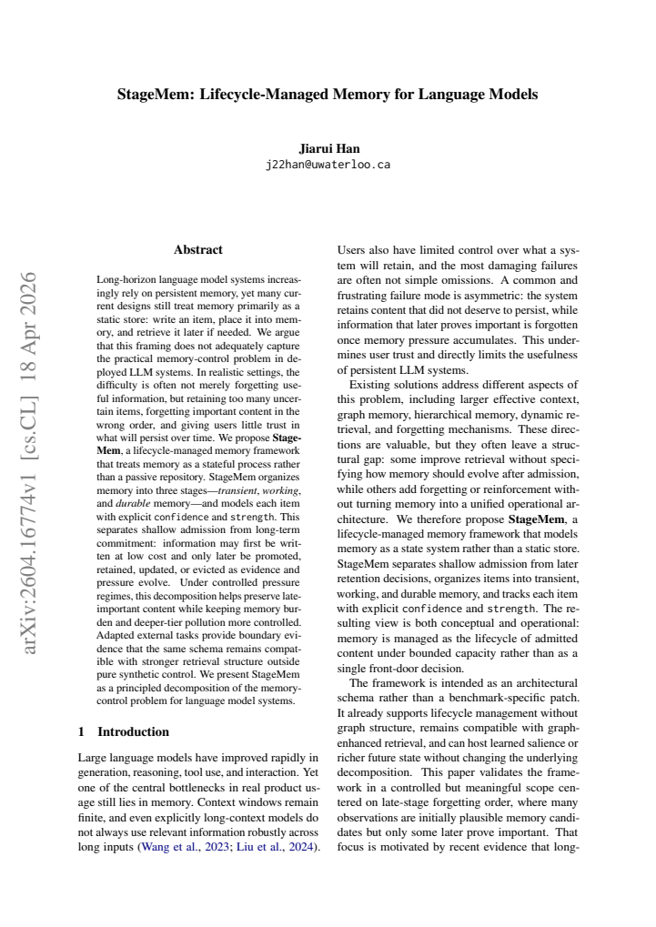 First page