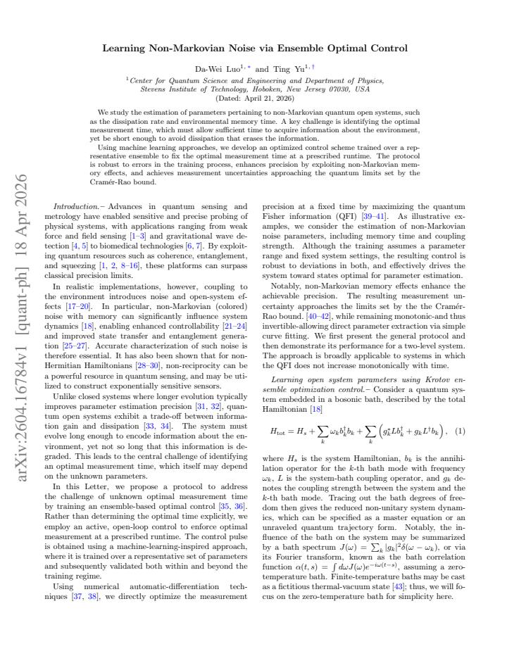 First page