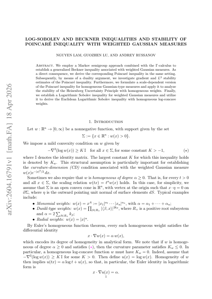First page