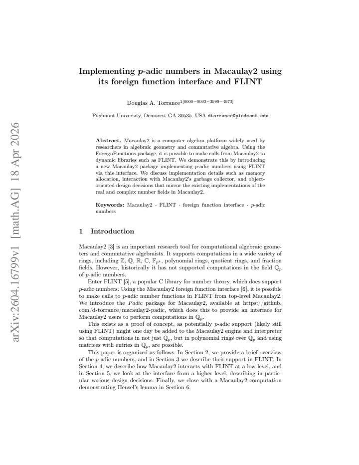 First page