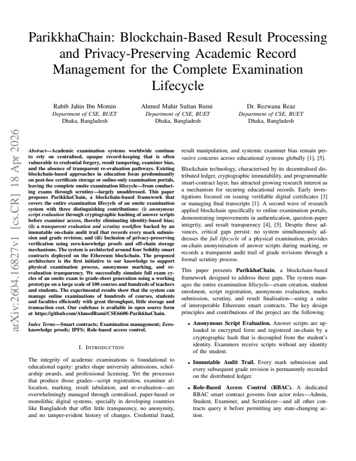 First page