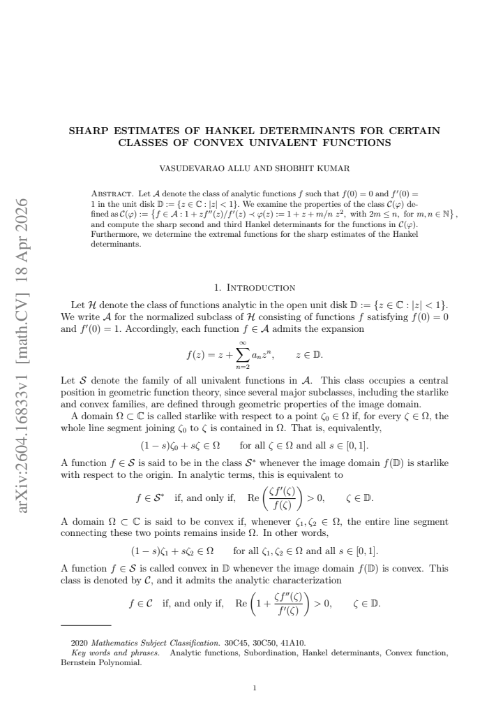 First page