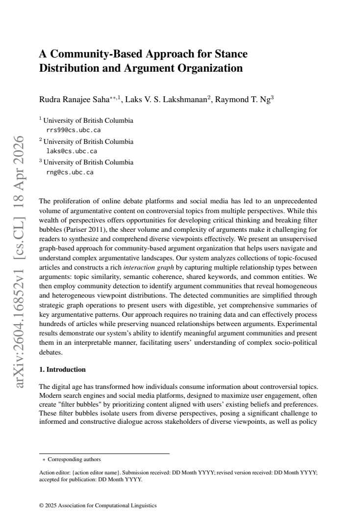 First page