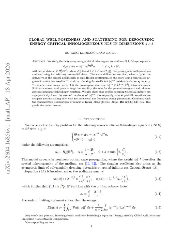 First page