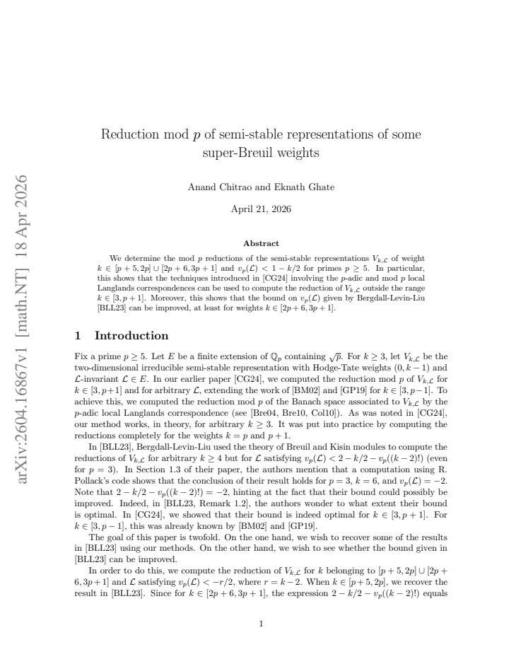 First page
