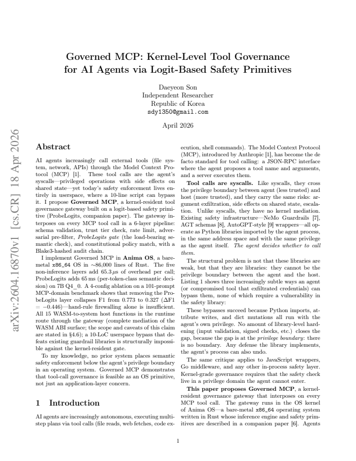 First page