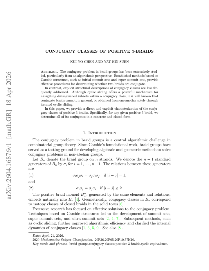 First page