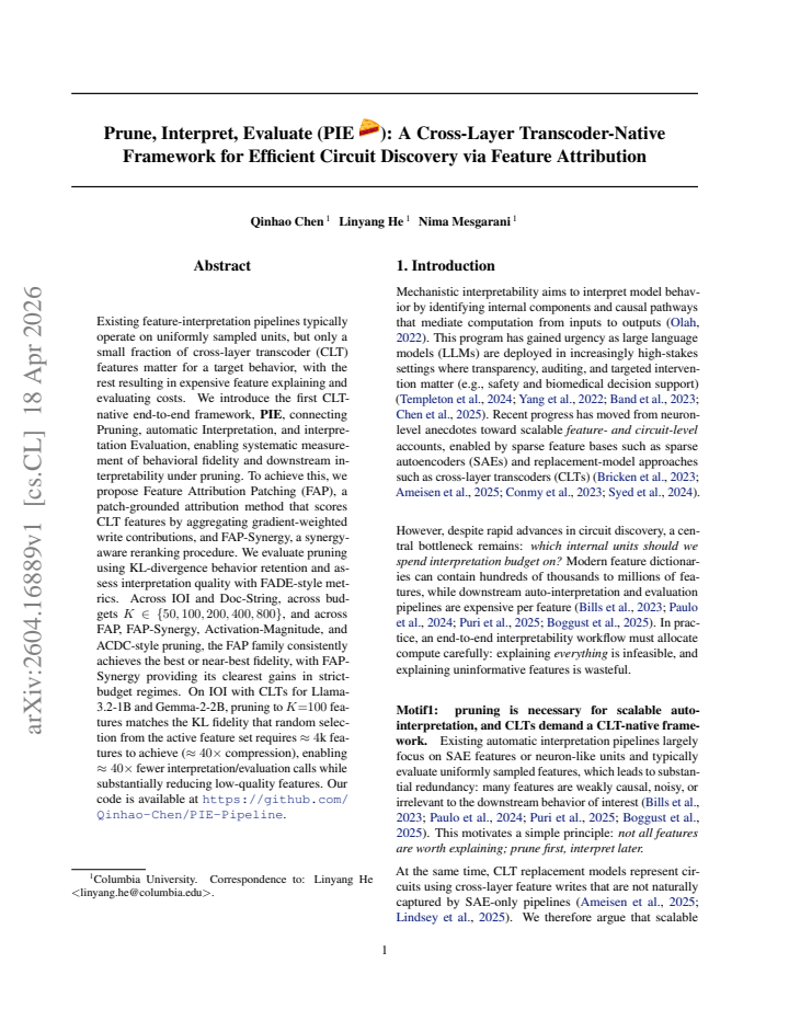 First page