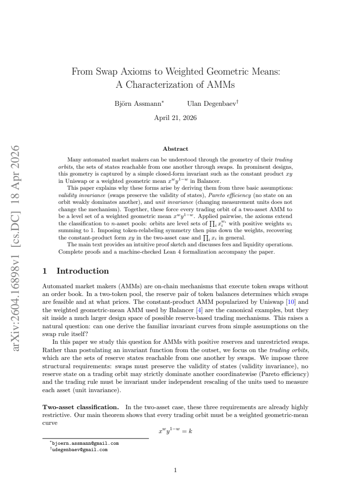 First page