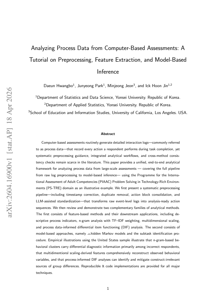 First page