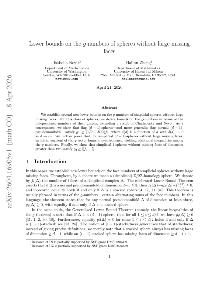 First page