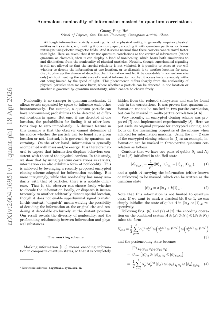 First page