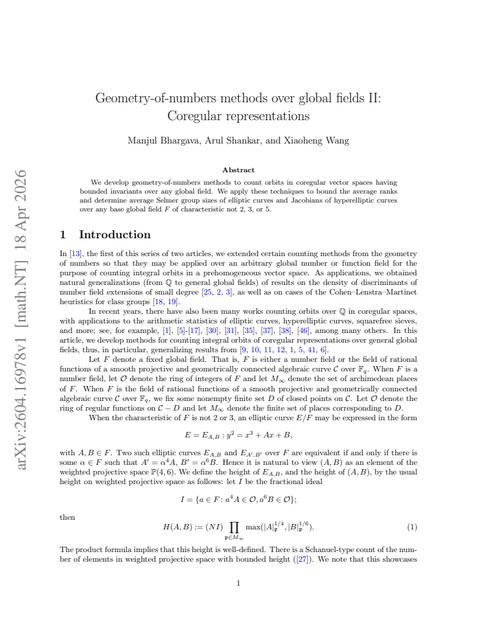 First page