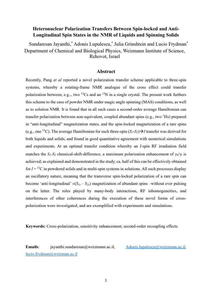 First page
