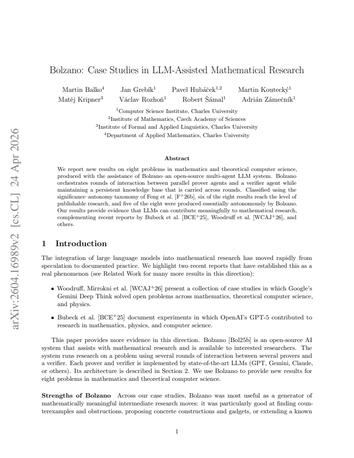 First page