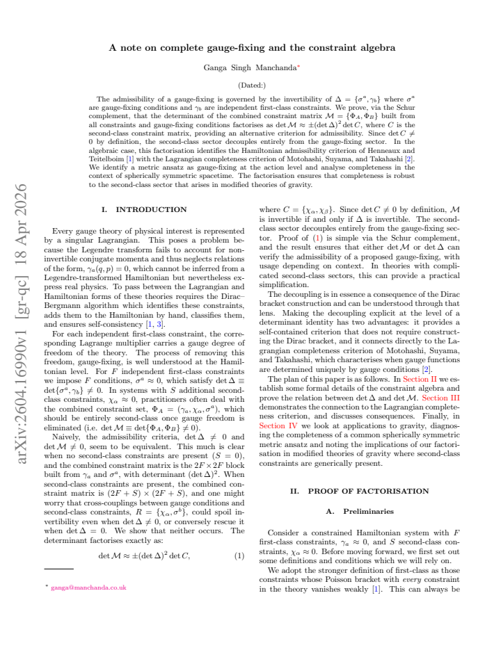 First page