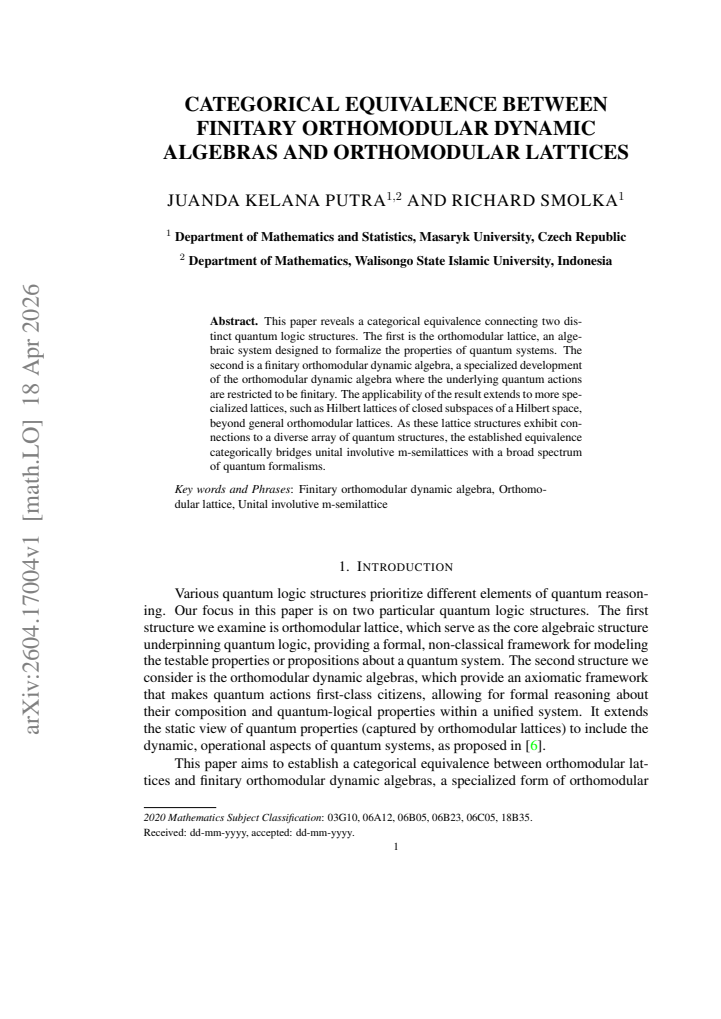 First page