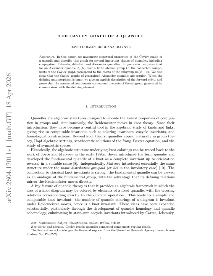 First page