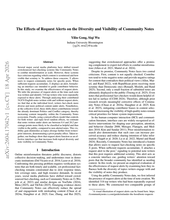 First page