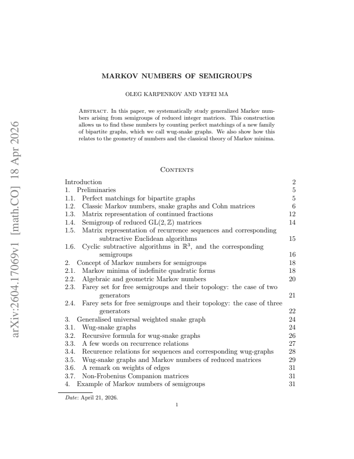 First page
