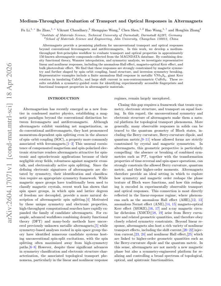 First page