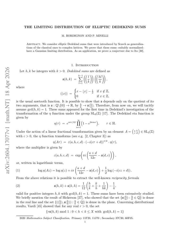 First page