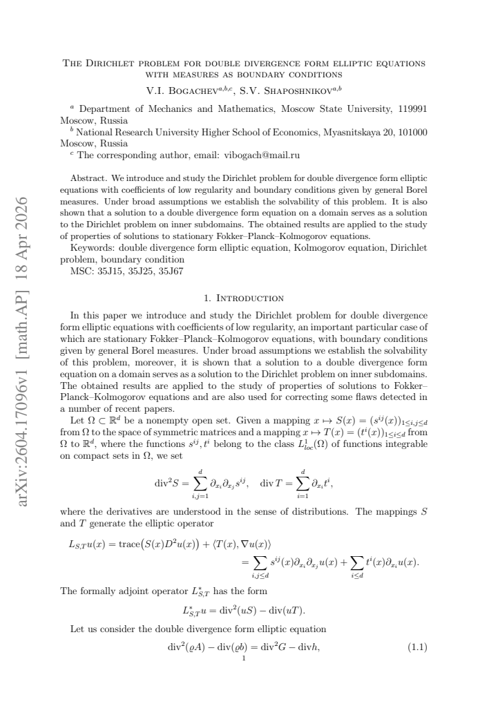 First page