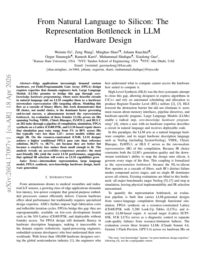 First page