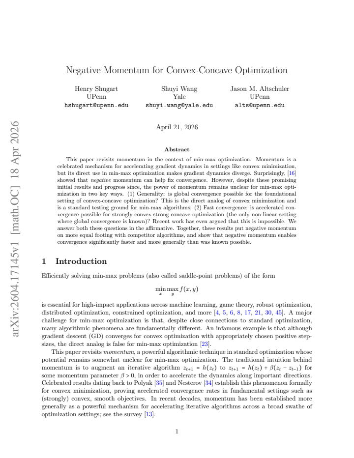 First page