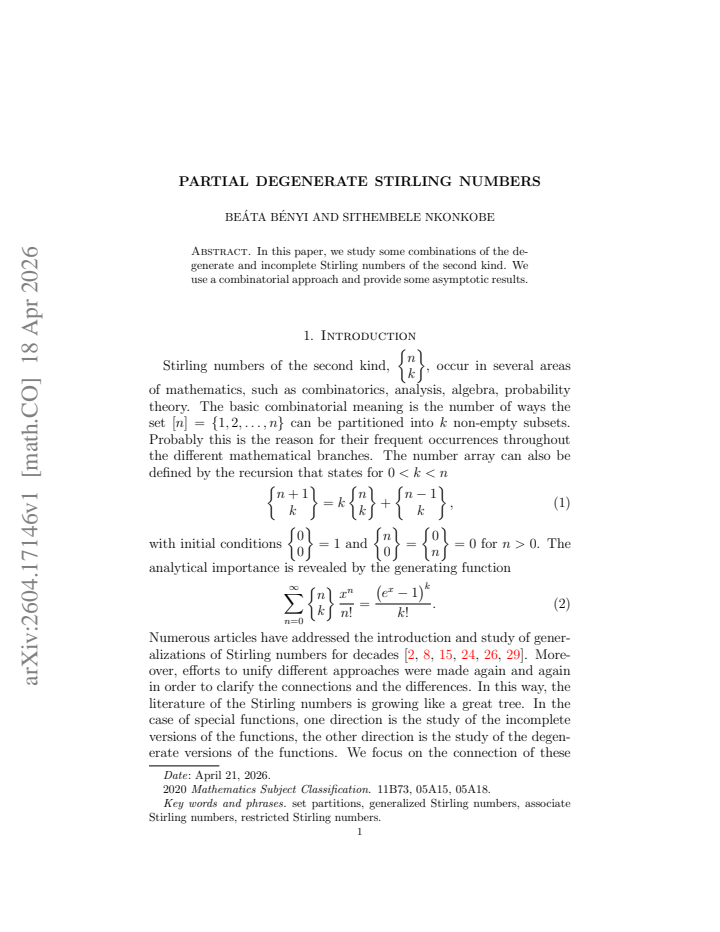 First page