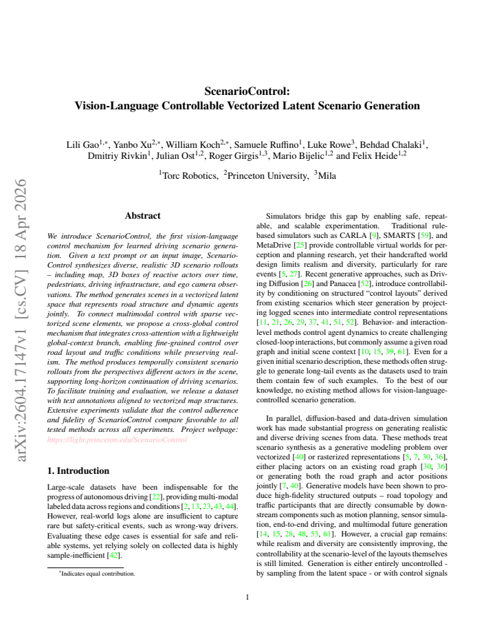 First page