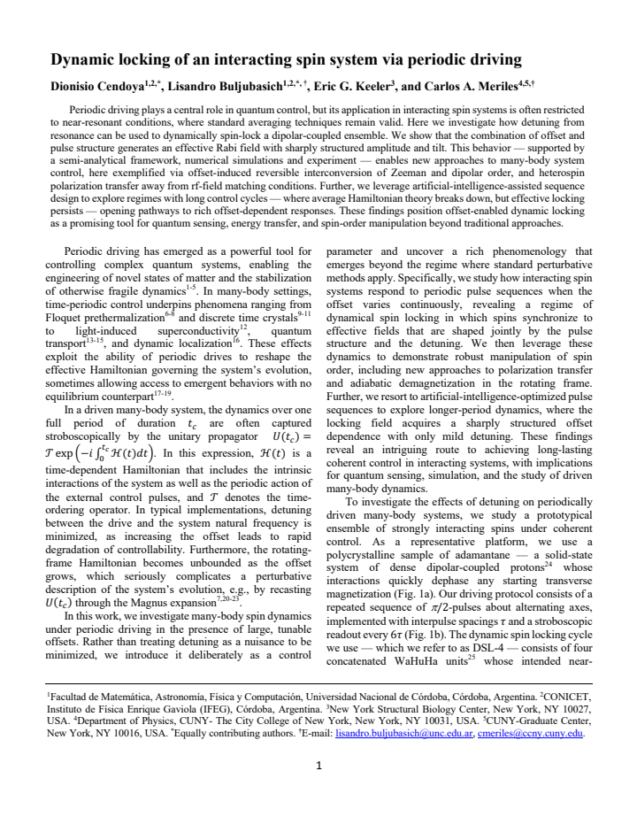 First page
