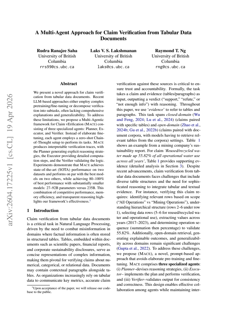 First page