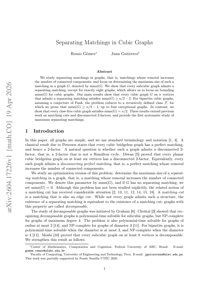 First page