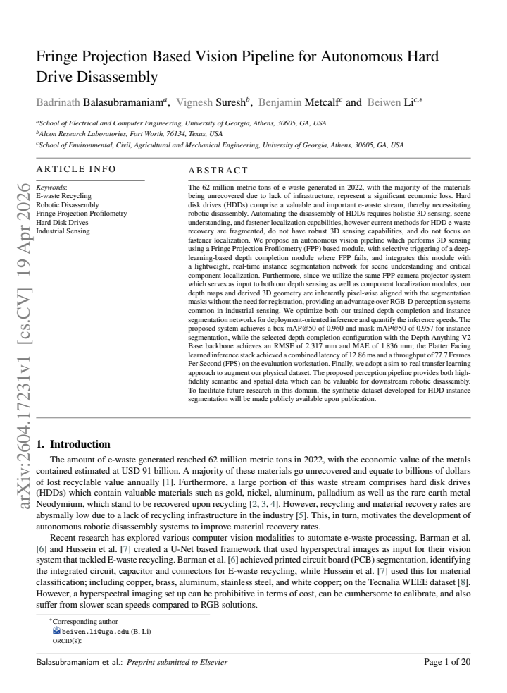 First page