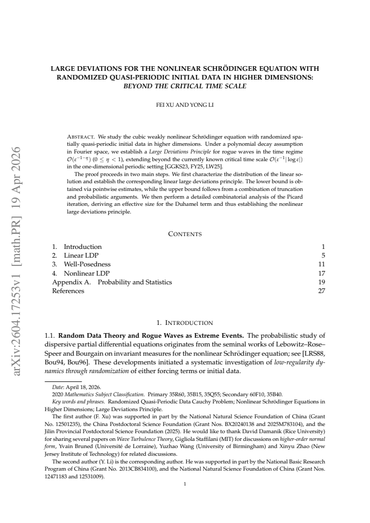 First page