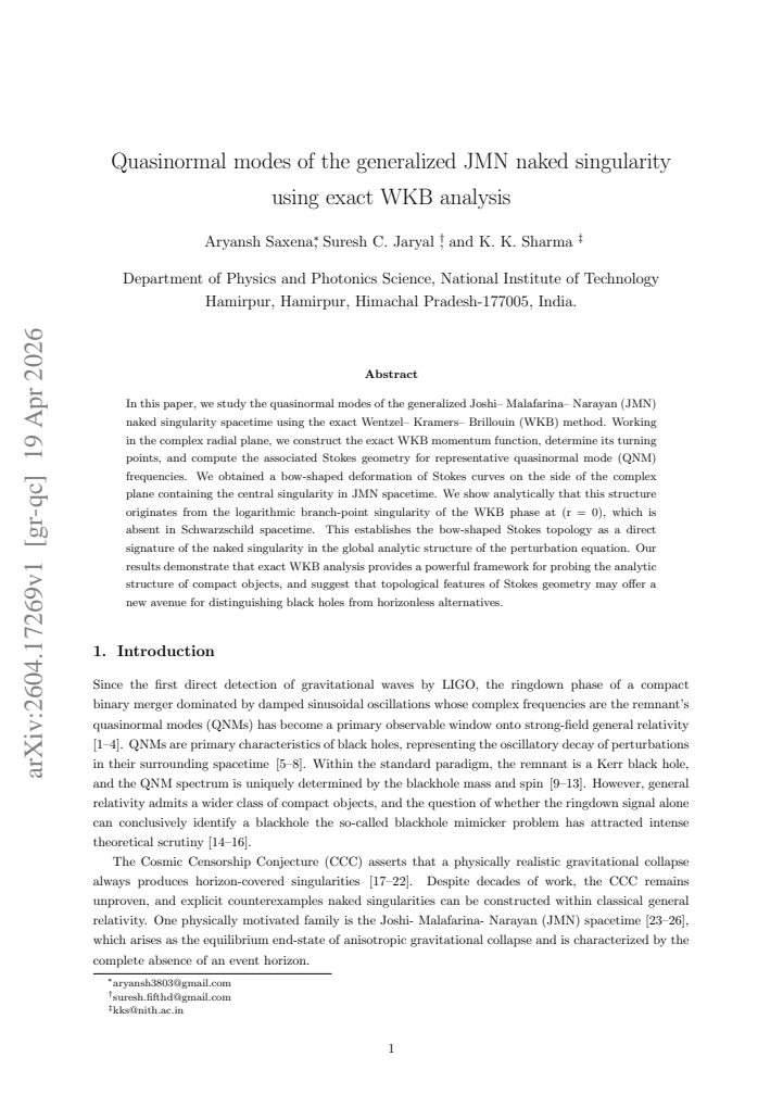 First page