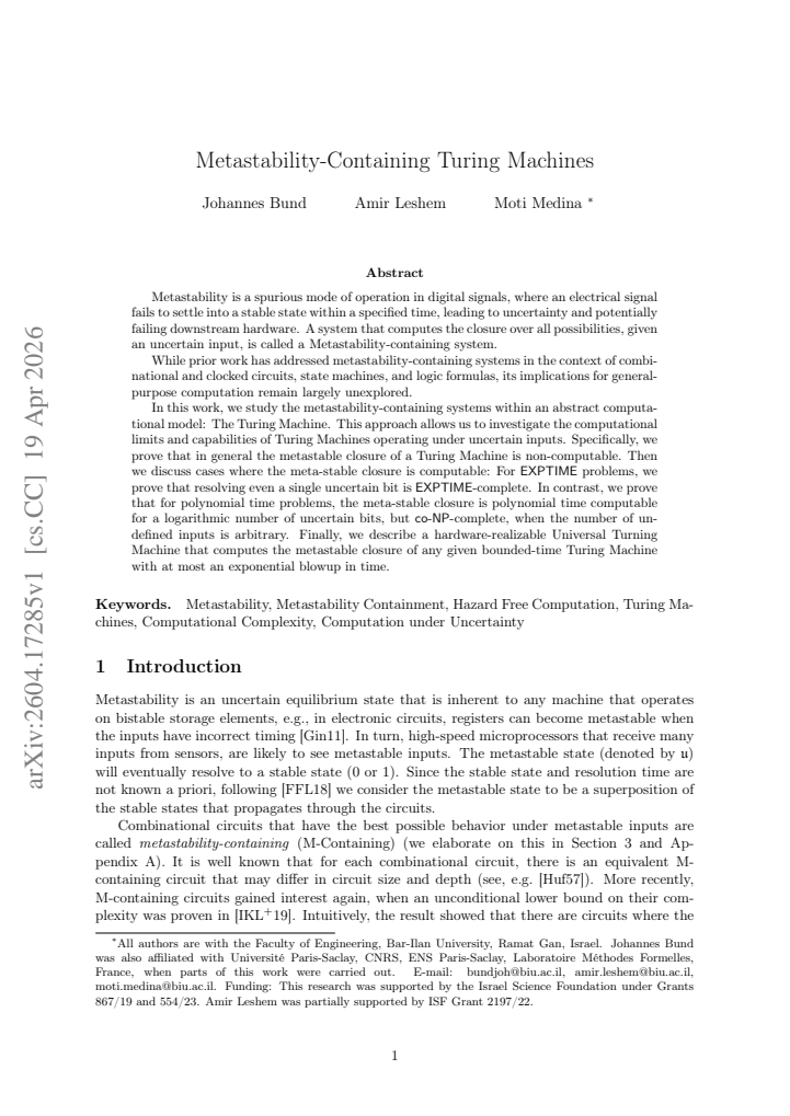 First page