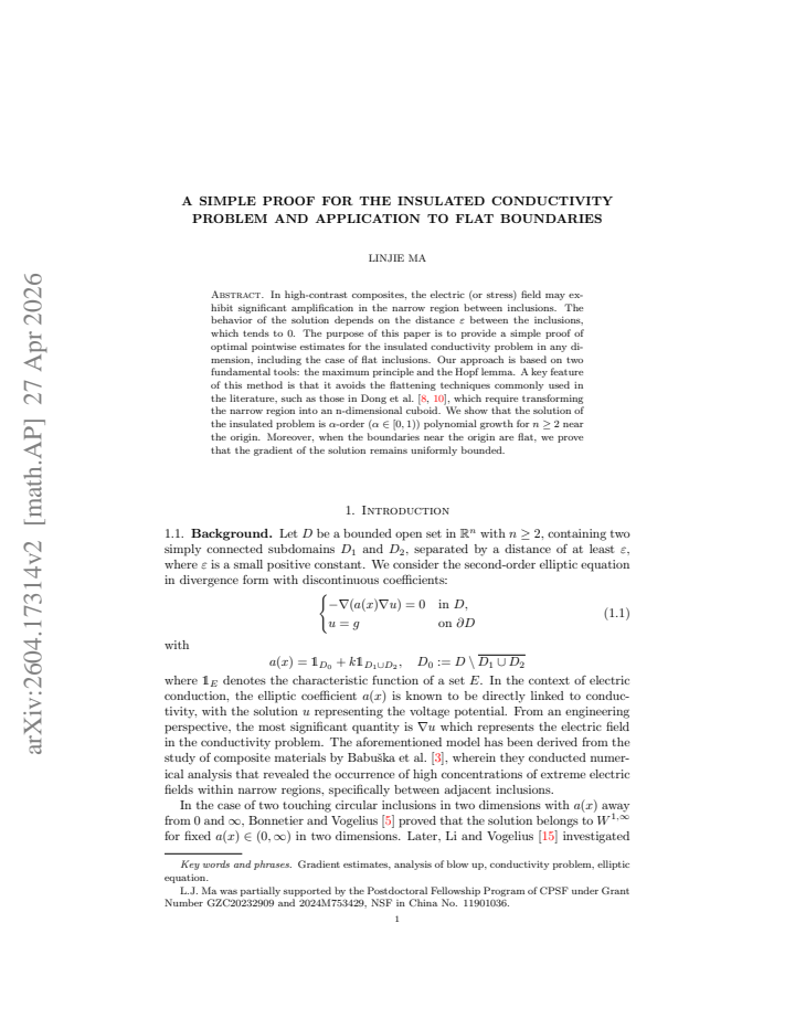 First page