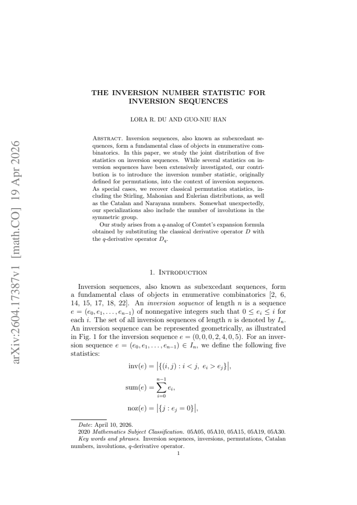 First page