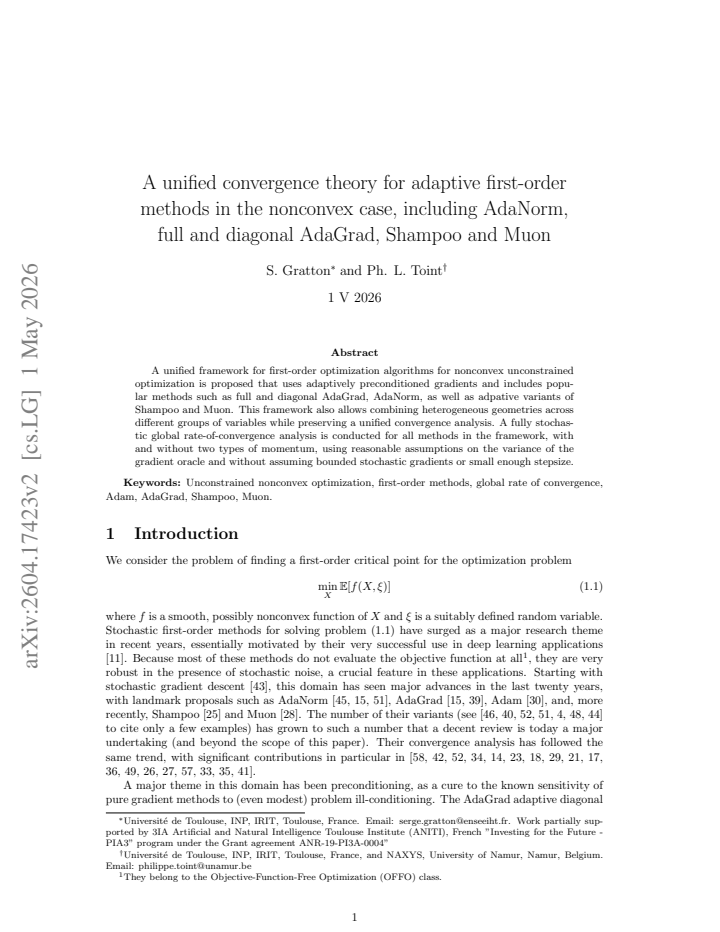 First page