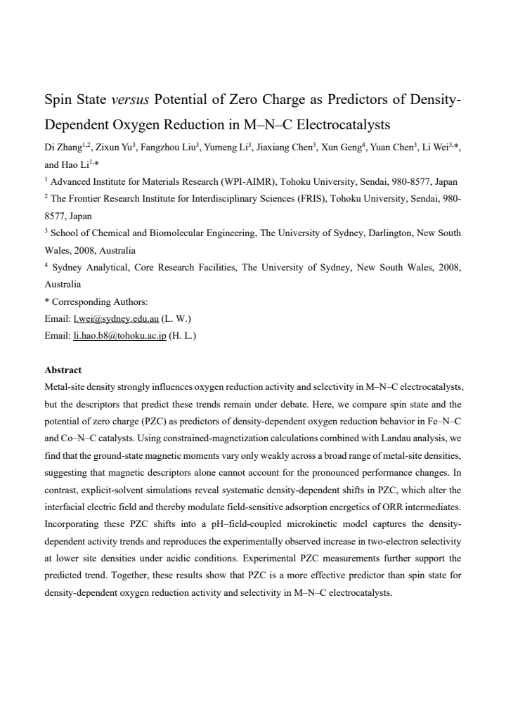 First page